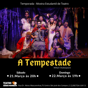CANCELADO TEMPORARIAMENTE – “A Tempestade”