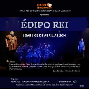 ÉDIPO REI – Dia 09 de abril às 20h