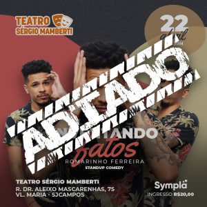 CANCELADO – Romarinho Ferreira – Inventando Fatos Stand up – 22 de abril às 20h