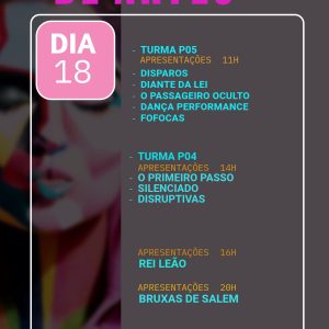 Mostra de Artes – 18 de agosto a partir das 11h